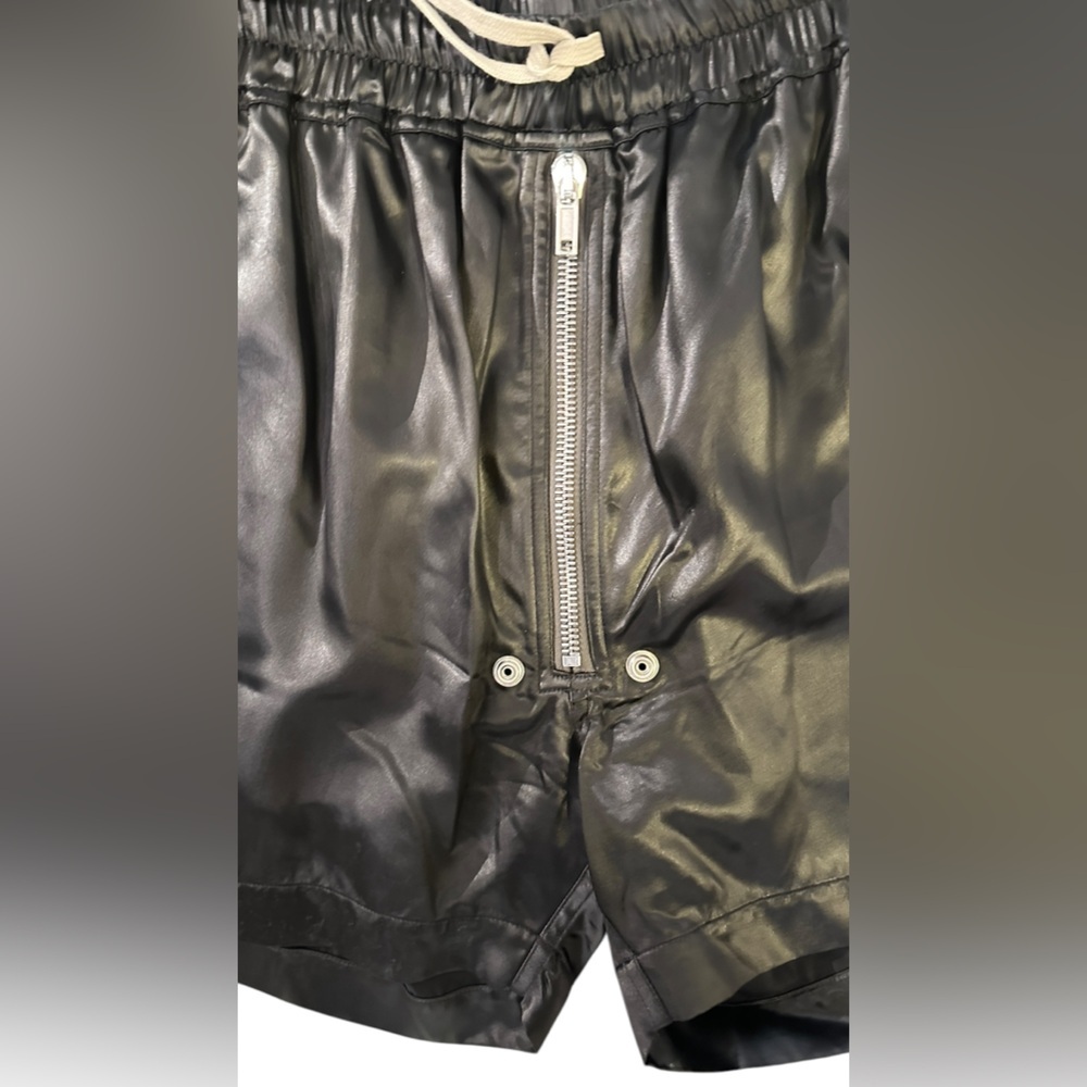 Rick Owens FW21 Gethsemane Coated Nylon Shorts - Picture 3 of 11